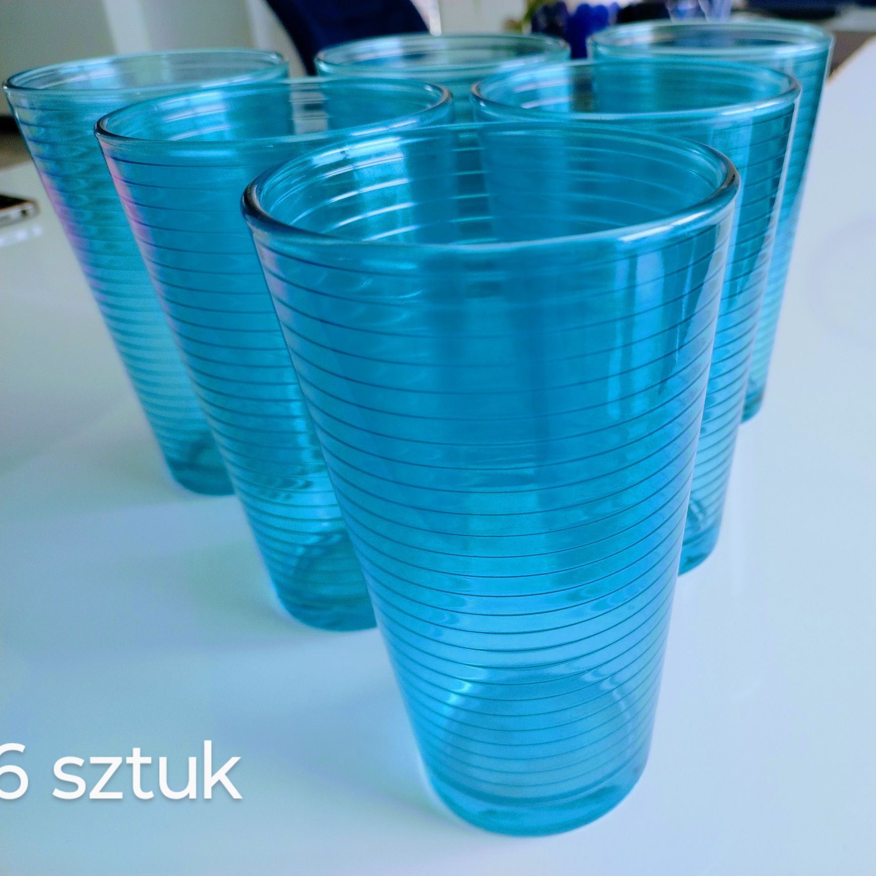 Szklanki zestaw niebieskie 400 ml George home