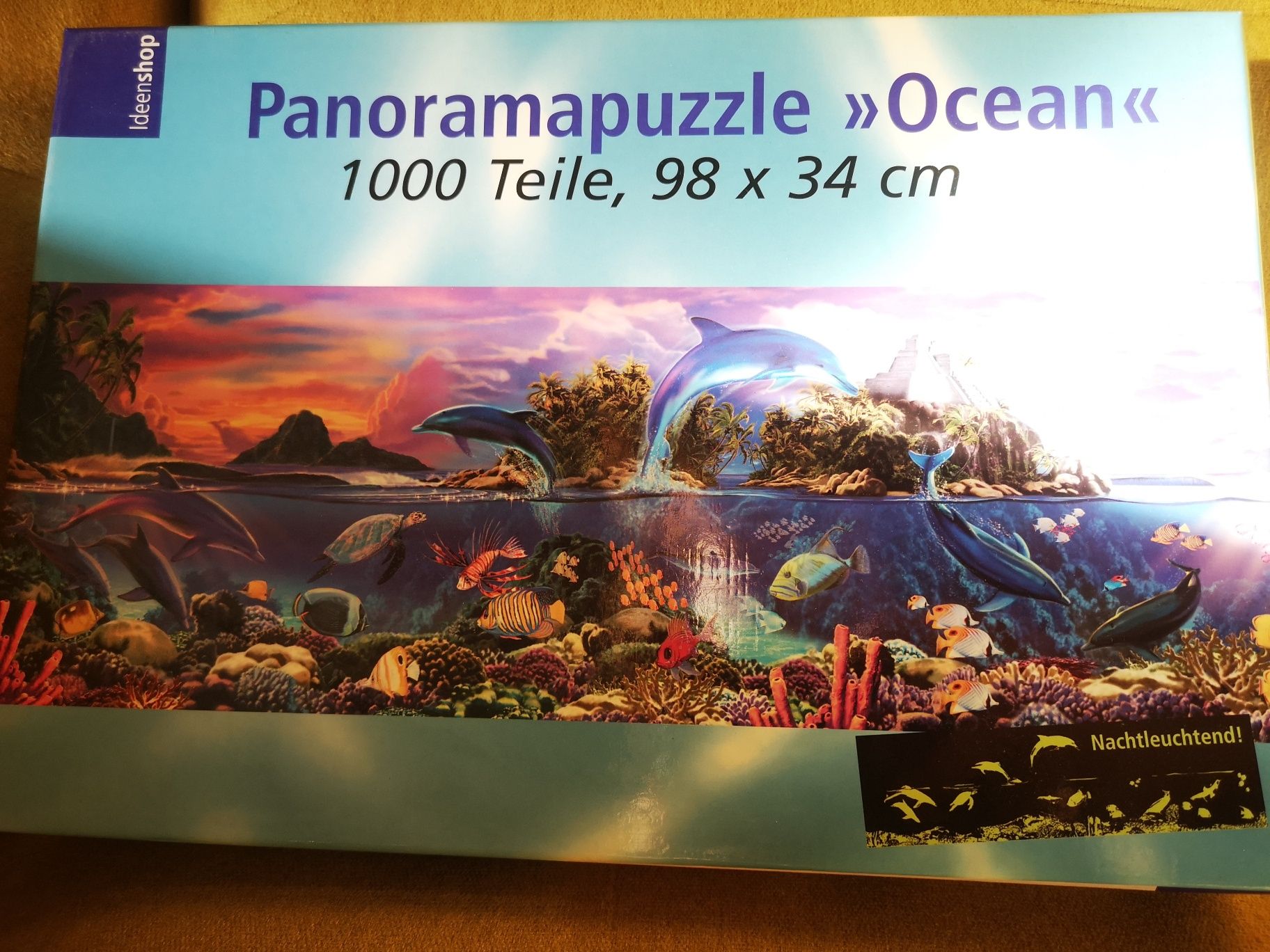 Panoramiczne puzzle OCEAN, świecący w ciemności, 1000sz