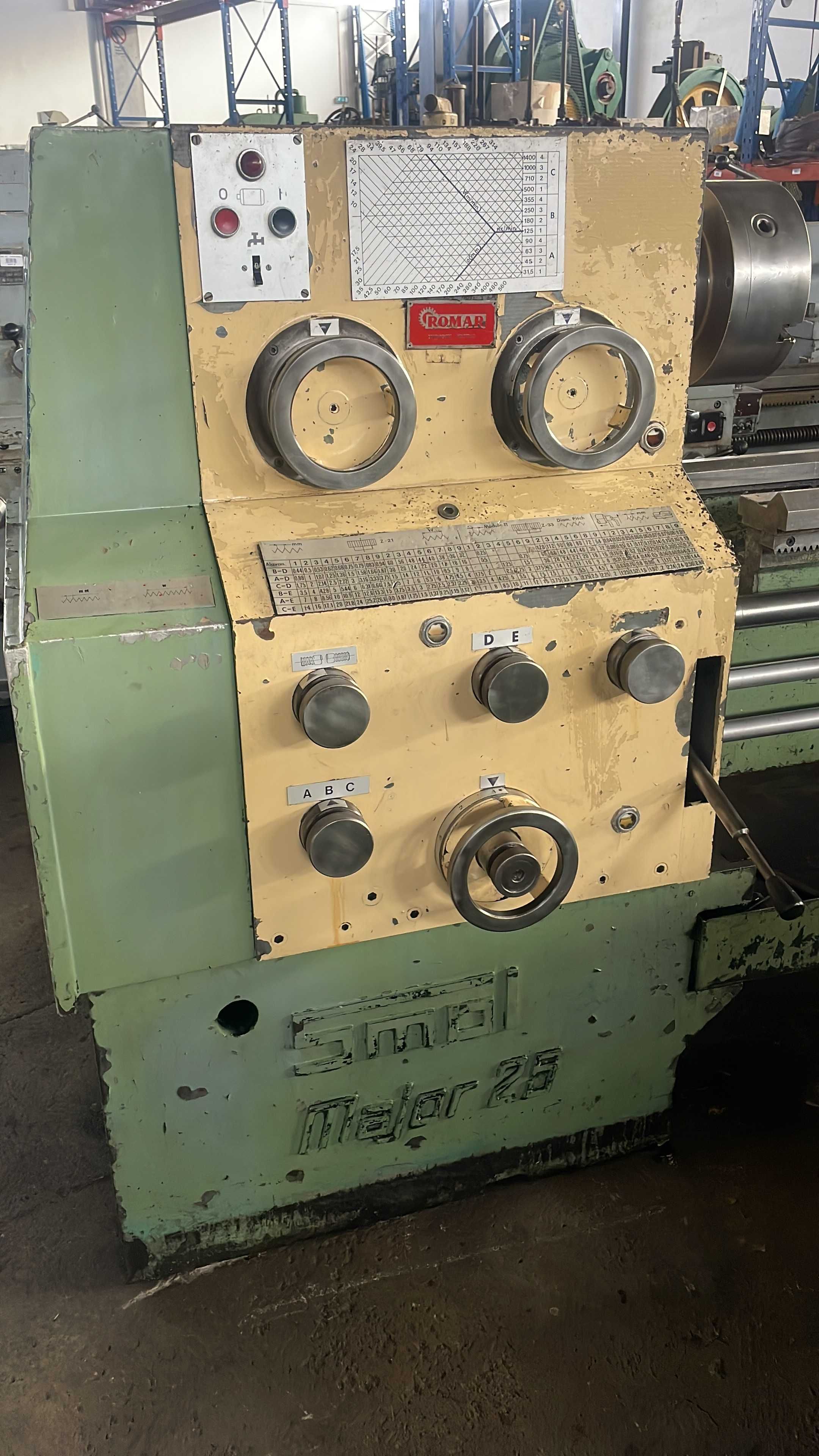 Torno mecânico SMOL MAJOR 25 usado
