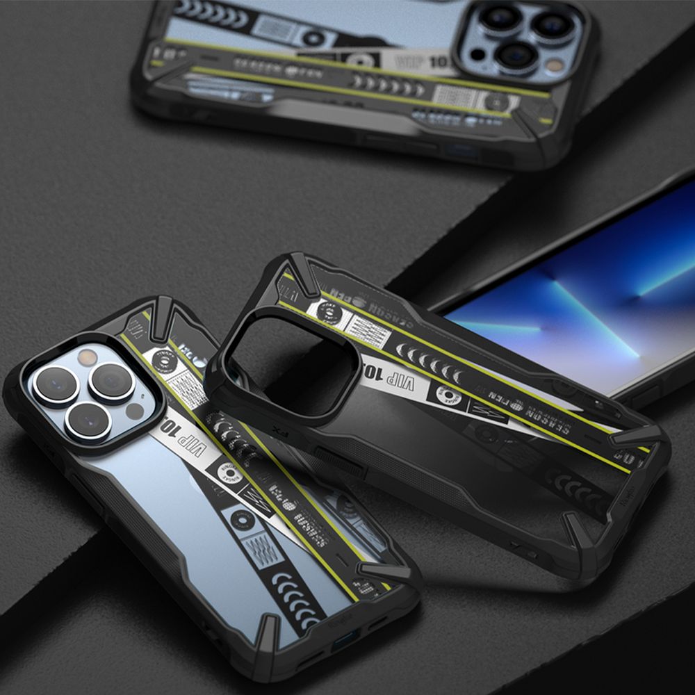 Ringke Fusion X Design Etui Pancerny Z Ramką Iphone 13 Pro Max Czarny