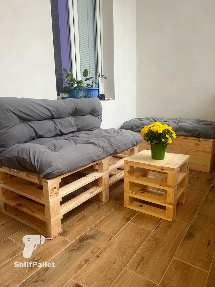 Меблі з паллет , соснової дошки , диван , крісло , стіл та інше