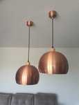 Zestaw 2szt lamp- lampa wisząca miedziana kula copper ball 30cm loft