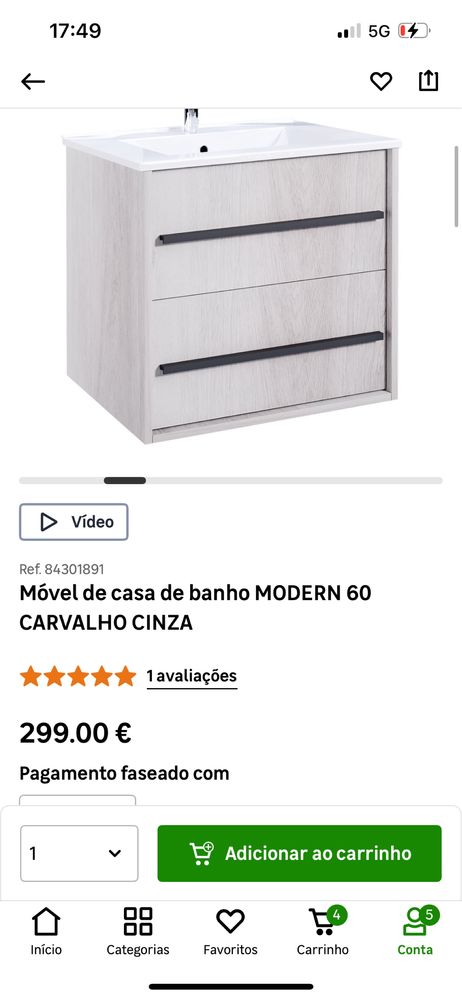 Movel Novo com Lavatorio 60cm Suspenso