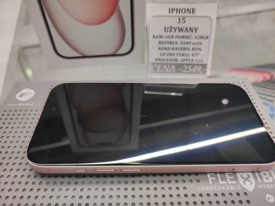 Iphone 15 128GB Bat 85% Telakces Felicity *Raty 0%