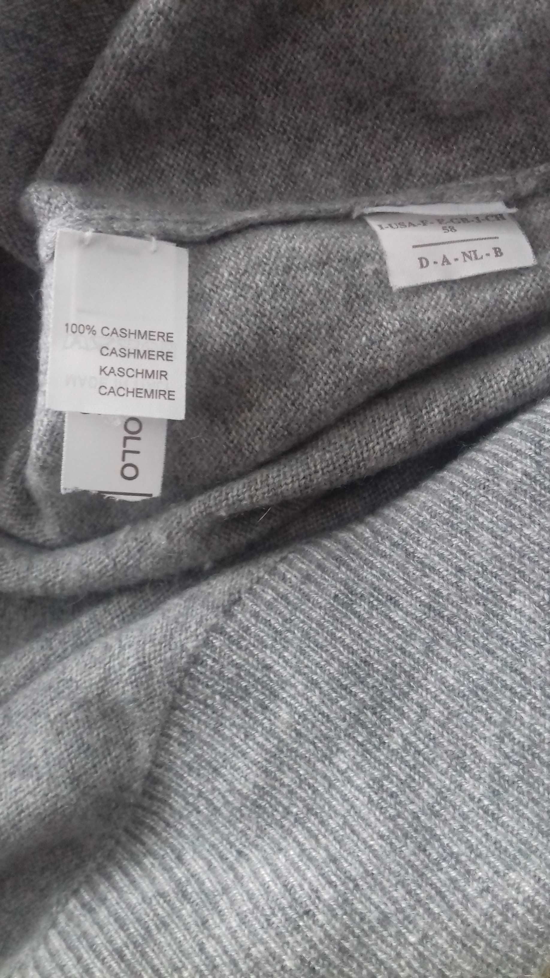 Brunello Cucinelli luksusowy sweter 100% kaszmir unisex XXL, 50