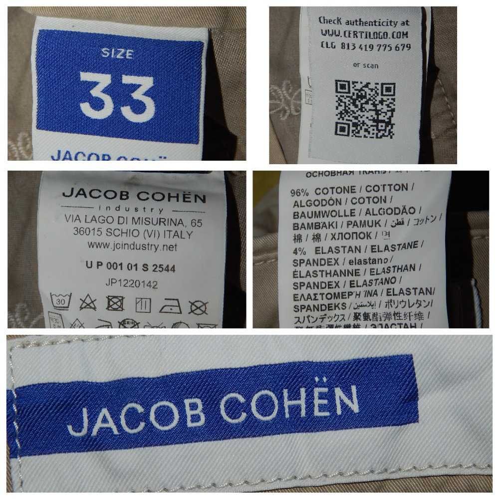 Брюки Chino JACOB COHEN Bobby Slim Fit. Size 33