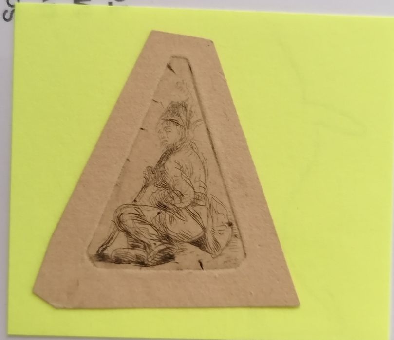 Jan Piotr Norblin - mężczyzna siedzący na ziemi