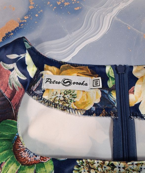 Миди платье Petro Soroka женское трапеция красное и с цветами