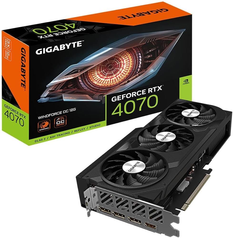 Відеокарта GIGABYTE GeForce RTX 4070 WINDFORCE OC 12G