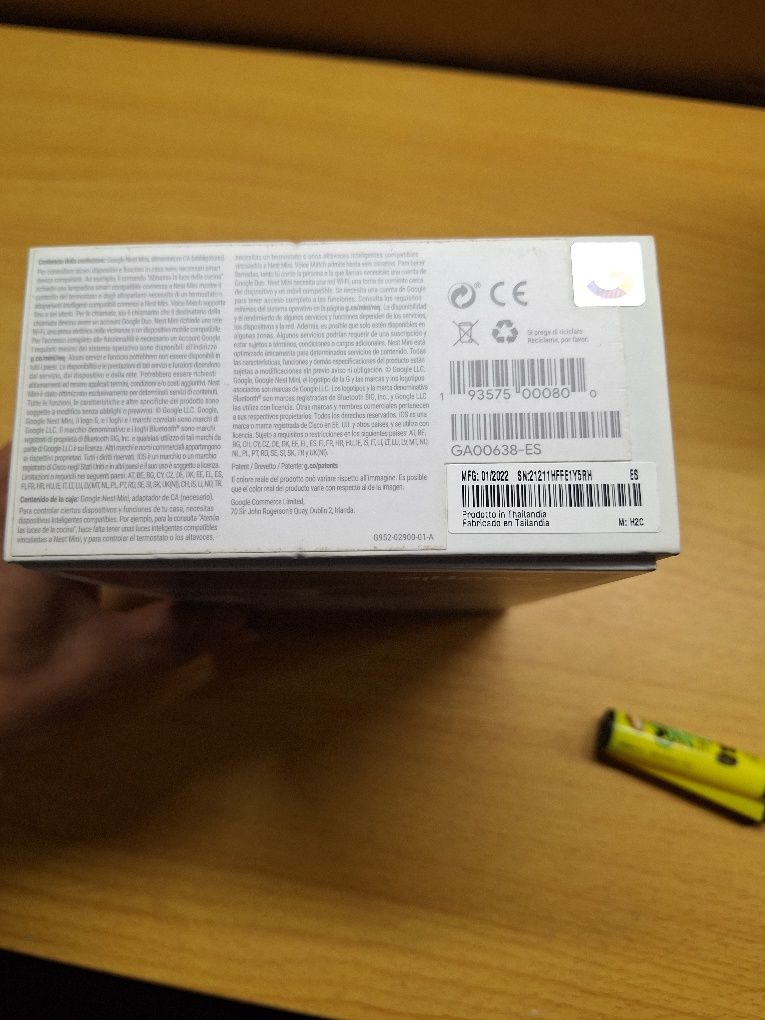 Google nest mini 2a  geração