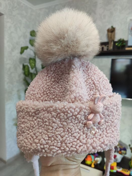 Зимова шапочка для дівчинки 12-18міс