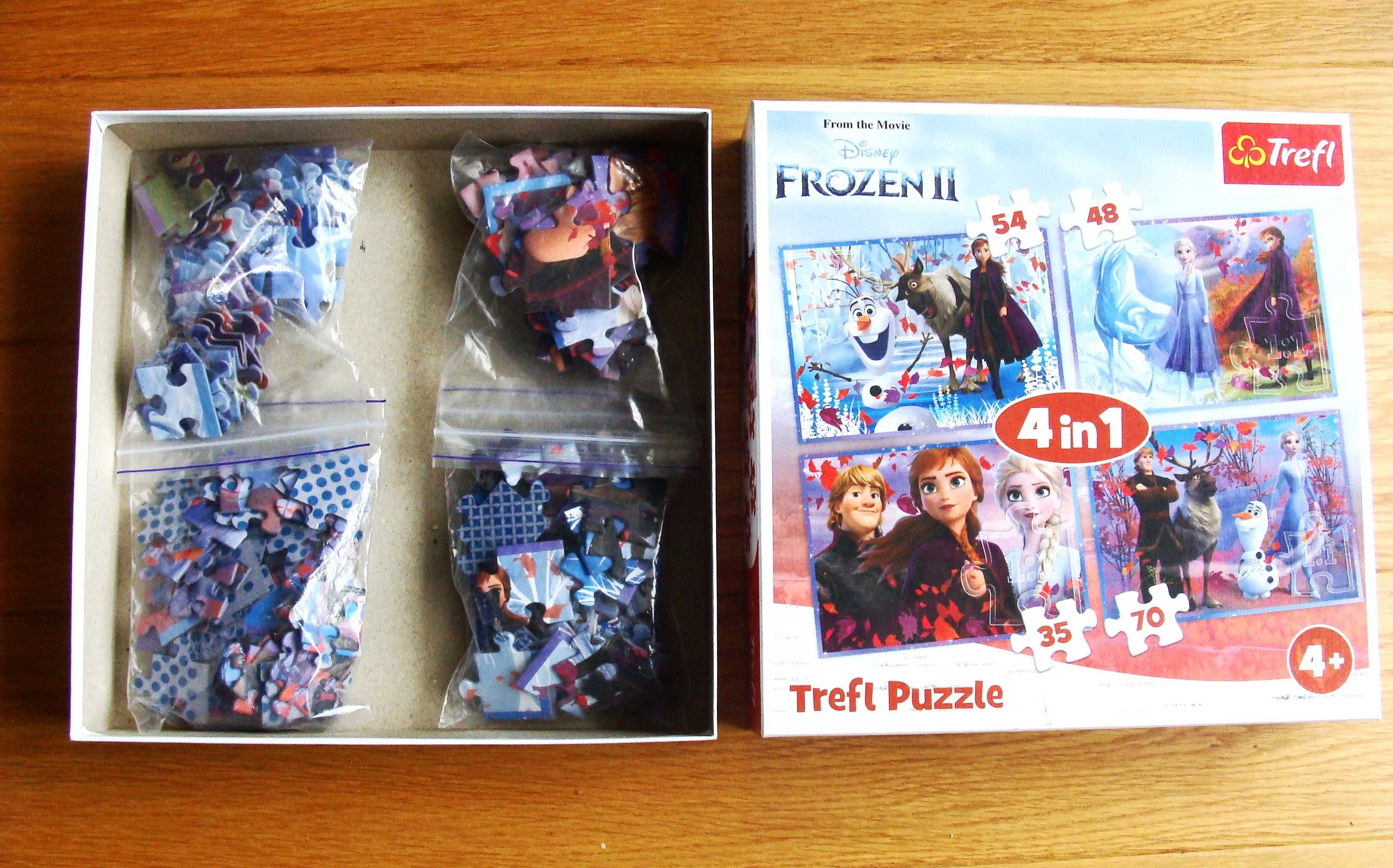 Puzzle - Trefl - Frozen II - Elsa - 34323 - 4 w 1 - jak nowe