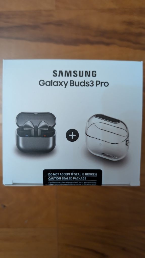 Навушники SAMSUNG Galaxy Buds3 Pro ( сірі, металік) + чехол