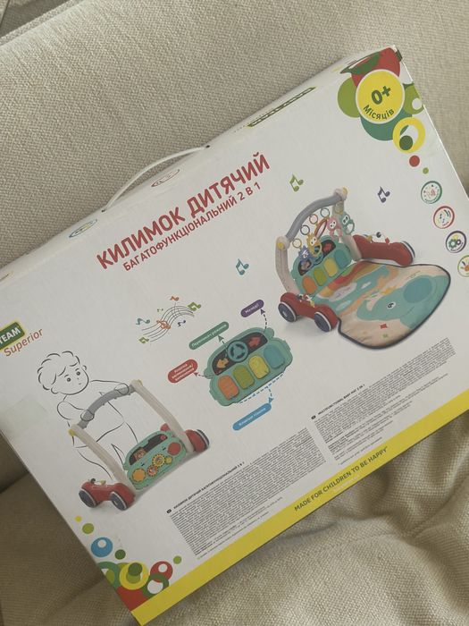 Продам багатофункціональний дитячий розвиваючий килимок Baby Team 2in1