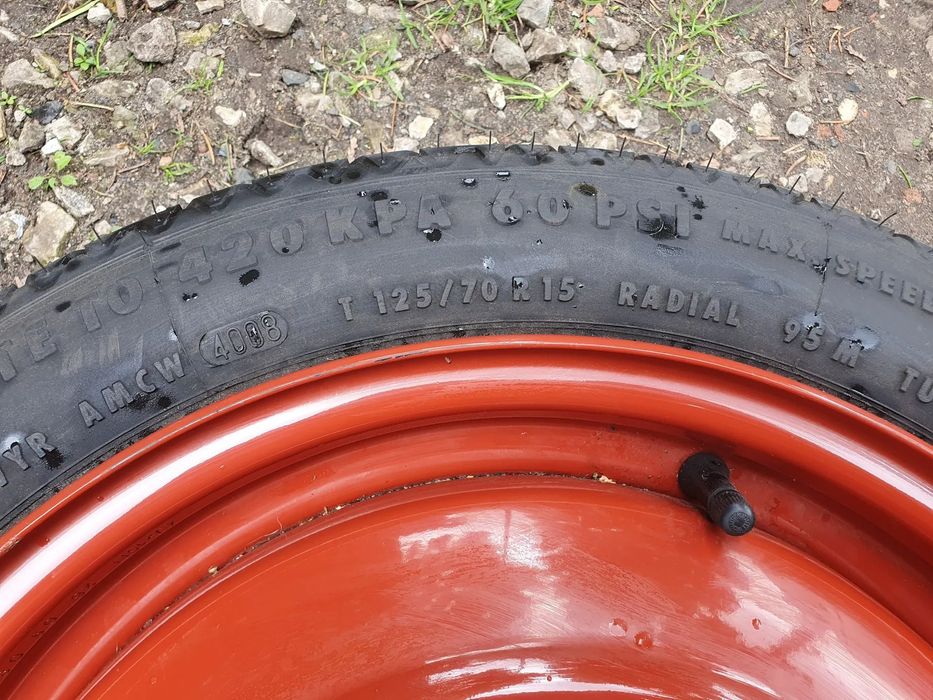 KOŁO DOJAZDOWE 15 ET45 4x100 125/70/R15 54,1mm OPEL AGILA B II TOYOTA SUZUKI