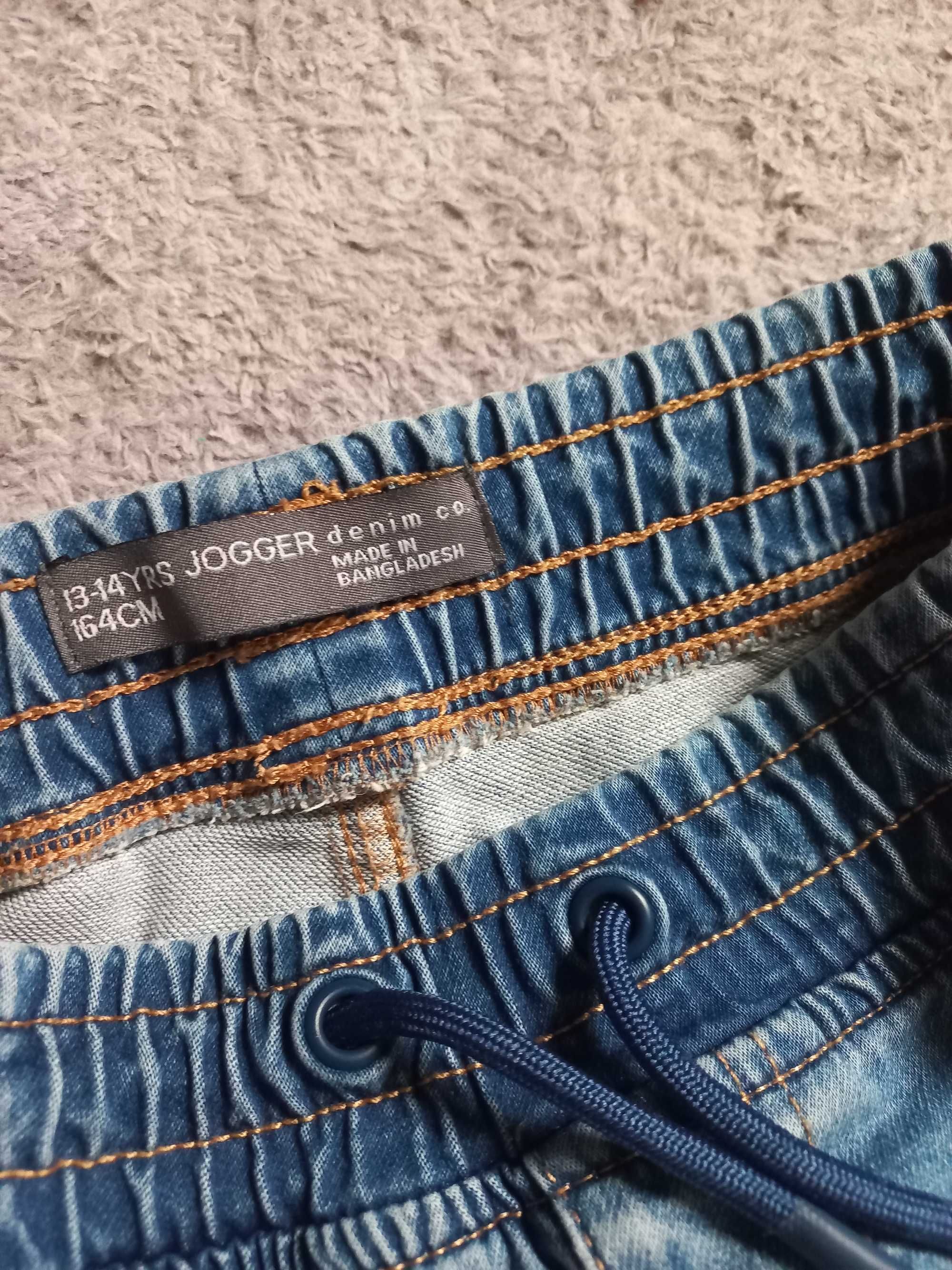 Spodnie dżinsowe dżins jeans Jogger Joggery 164 cm 13 - 14 lat J. Nowe