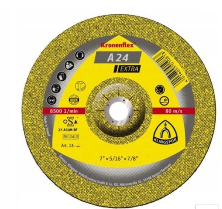 Tarcze do szlifowania 125x 6,0 Klingspor