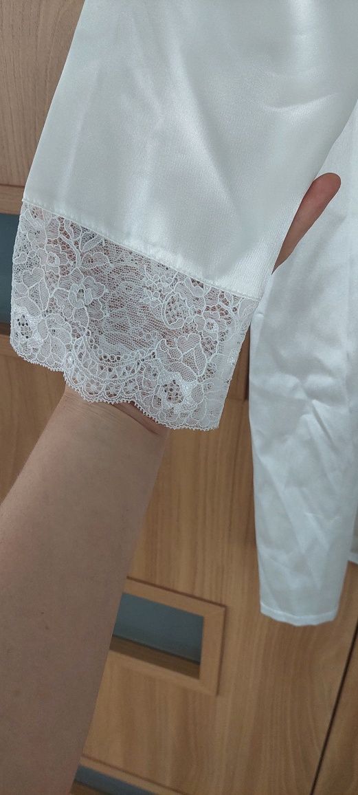 Szlafrok panna młoda biały