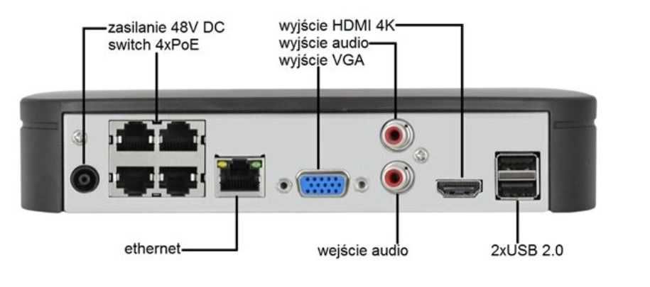 Rejestrator BCS Line NVR BCS-NVR04015ME-P-II + DYSK 1TB