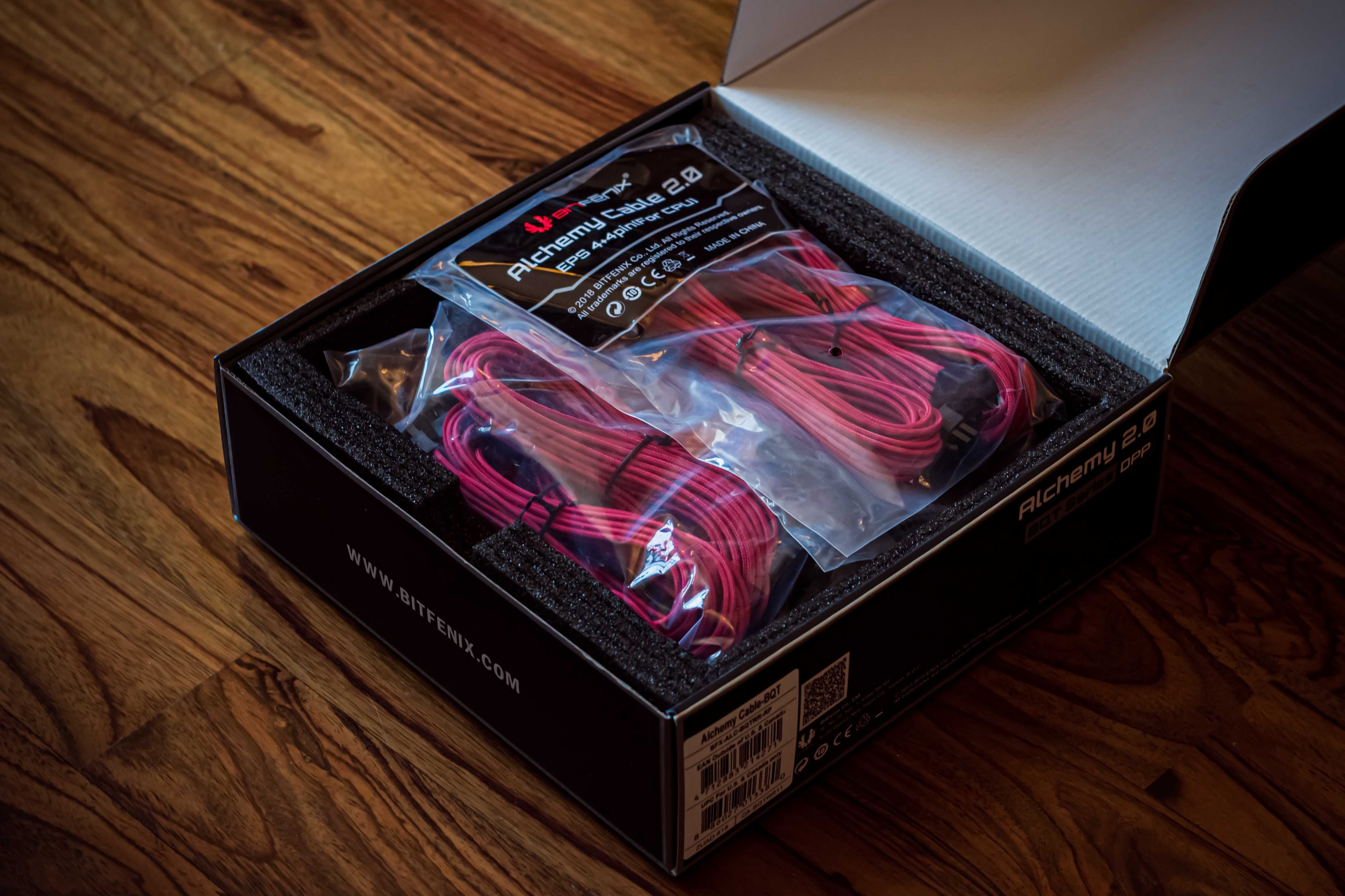 BitFenix Alchemy 2.0 PSU Cable Kit BQT-Series DPP Czerwone