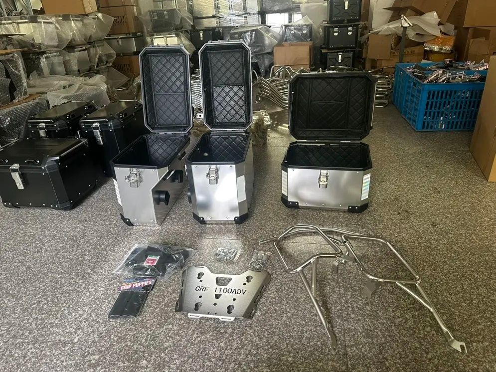 (NOVO) Malas Laterais + Top Case Alumínio Suzuki Vstrom 1050