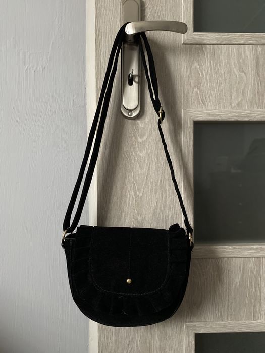 Torebka mini czarna na pasek