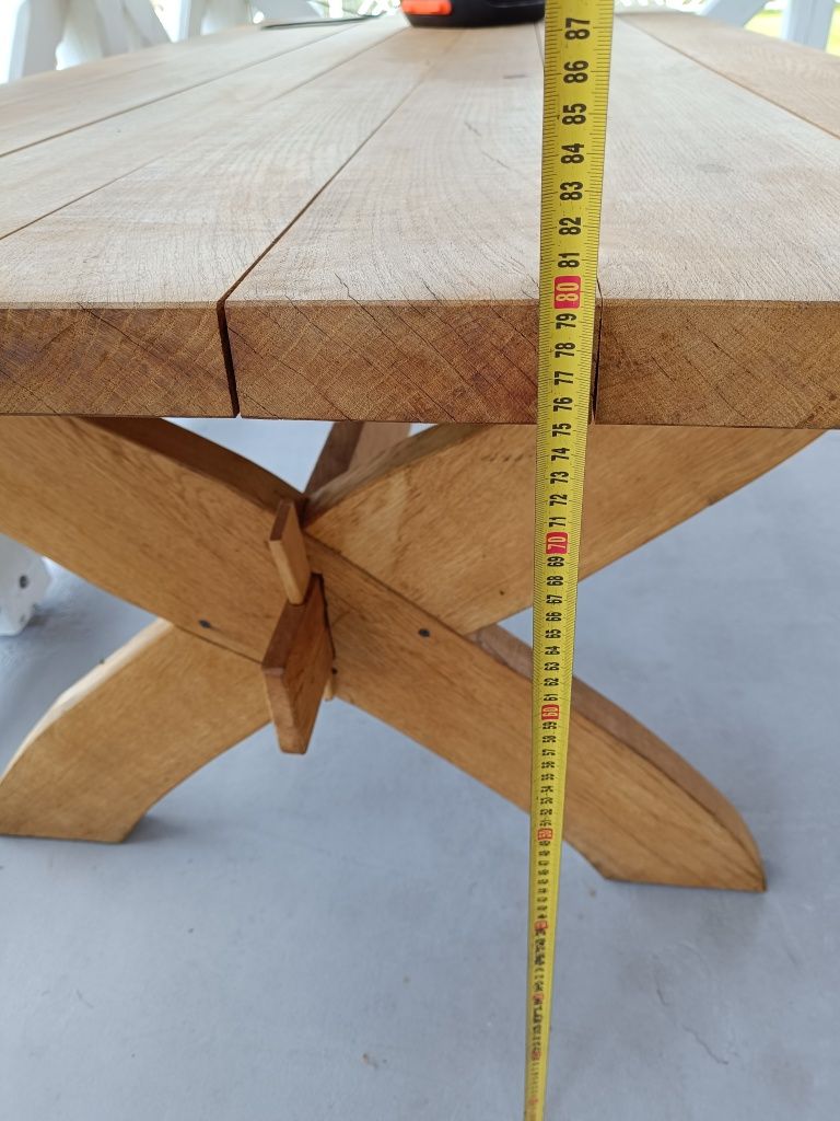 Stół jesionowy lite drewno 230x118x80