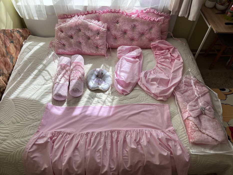 Ліжечко корона колисани плюс постіль ЦІНА ЗНИЖЕНА!