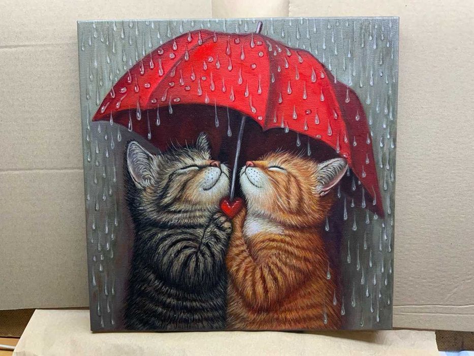 Картина парасолька для двох