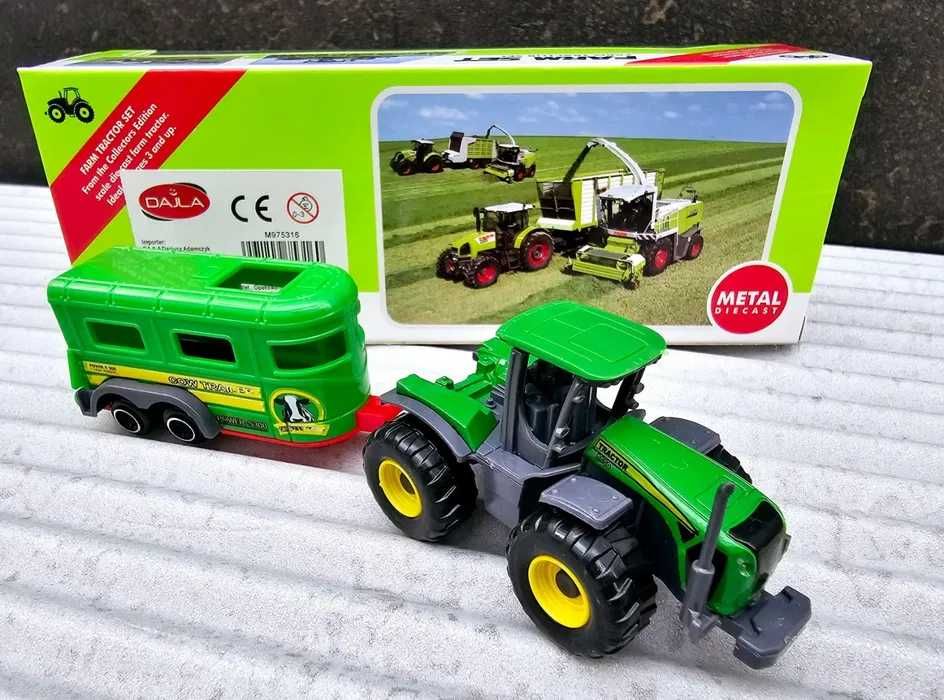Traktor z przyczepką pojazd rolniczy dla dzieci nowy