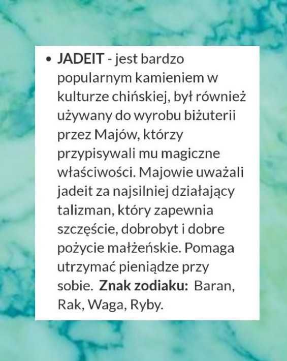 Pierścionek z Jadeitu