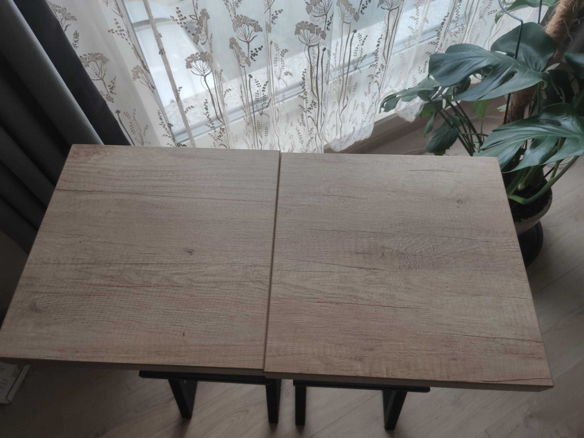 Hokery kuchenne, blat dąb egger. Nie używane