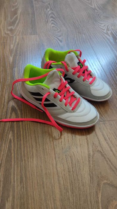 Sapatilhas de Futsal Criança ADIDAS Super Sala Branco/vermelho