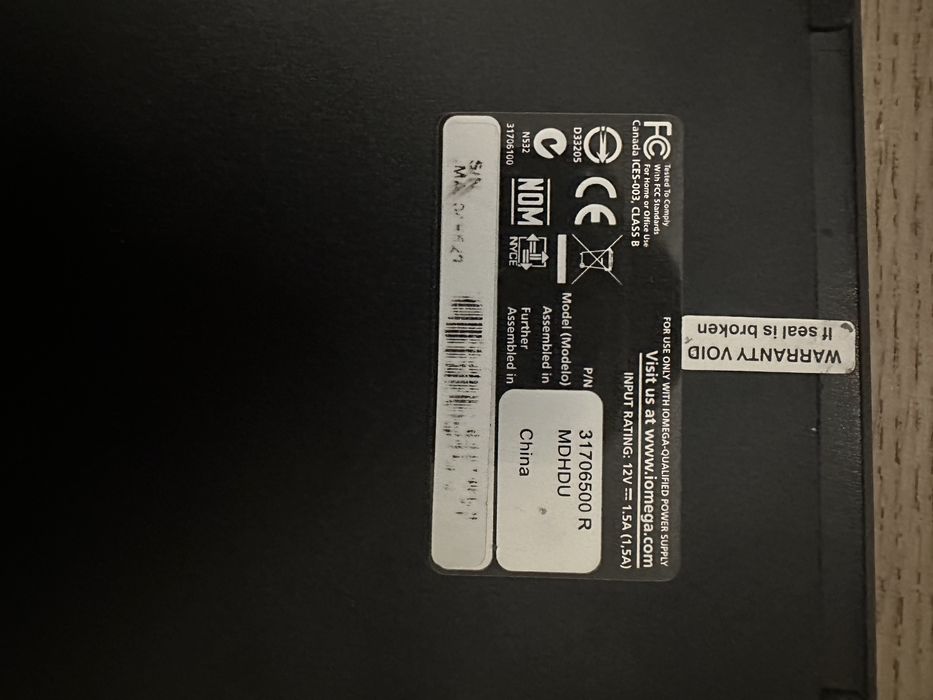 disco rigido Iomega 500gb otimo estado