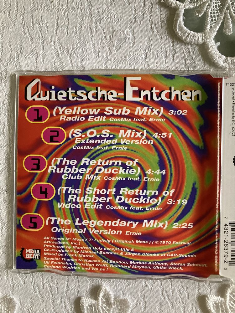 Płyta CD Cosmic Feat. Ernie Quietsche Entchen Single Klasyka