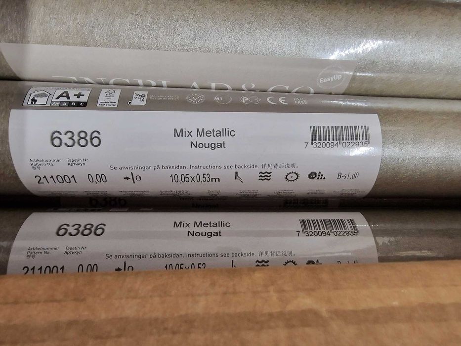 Tapeta Engebland & Co Mix Metallic kolor Nougat 6386 beżowo złoty met