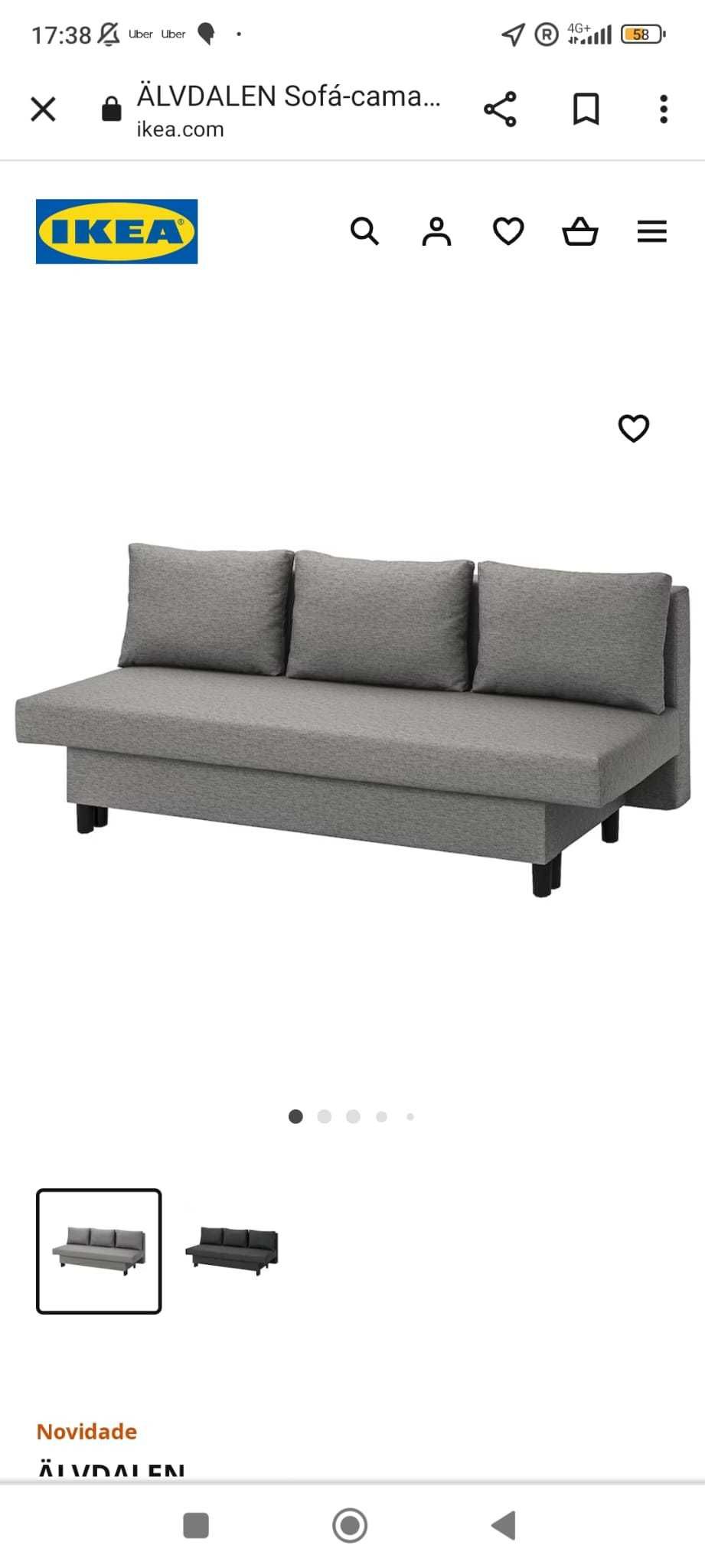 Sofá-Cama modelo Ikea - Alvdalen