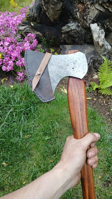 Ręcznie wykuta siekiera, topór / siekiera do lasu / bushcraft