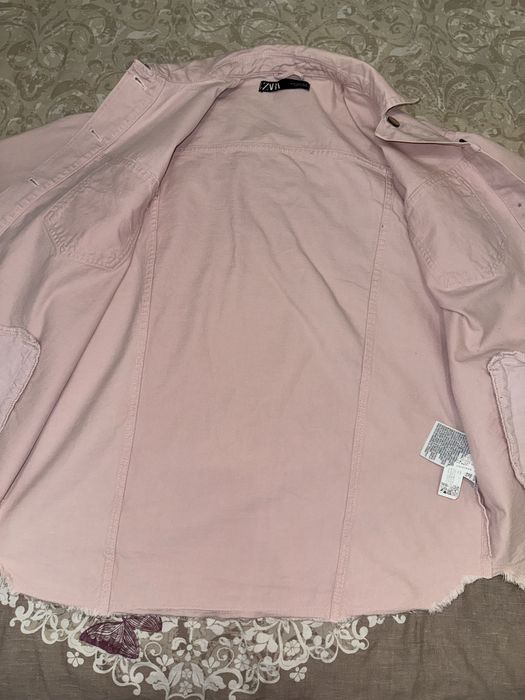 Пиджак рубашка куртка котоновая Zara р40