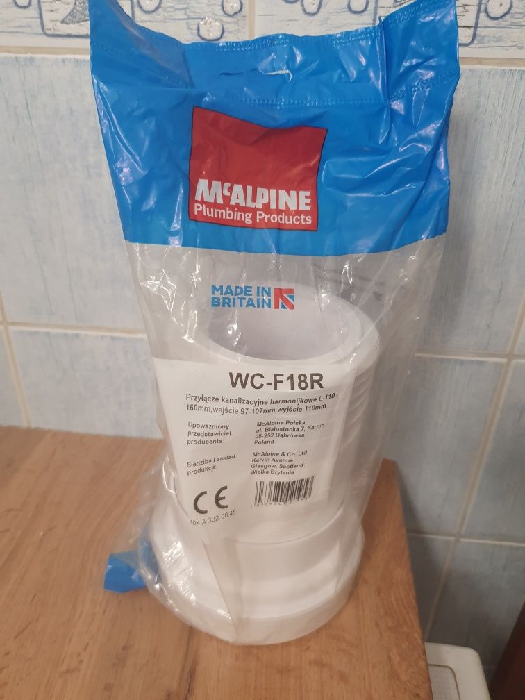 Złącze harmonijkowe Wc McAlpine F18R