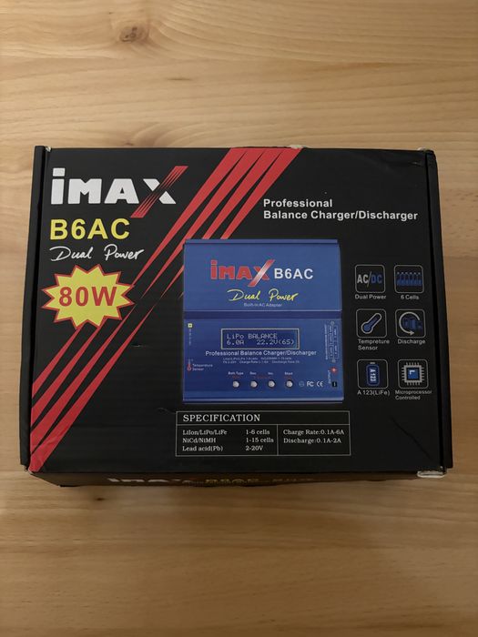 Carregador de baterias de lítio. Imax B6AC 80W