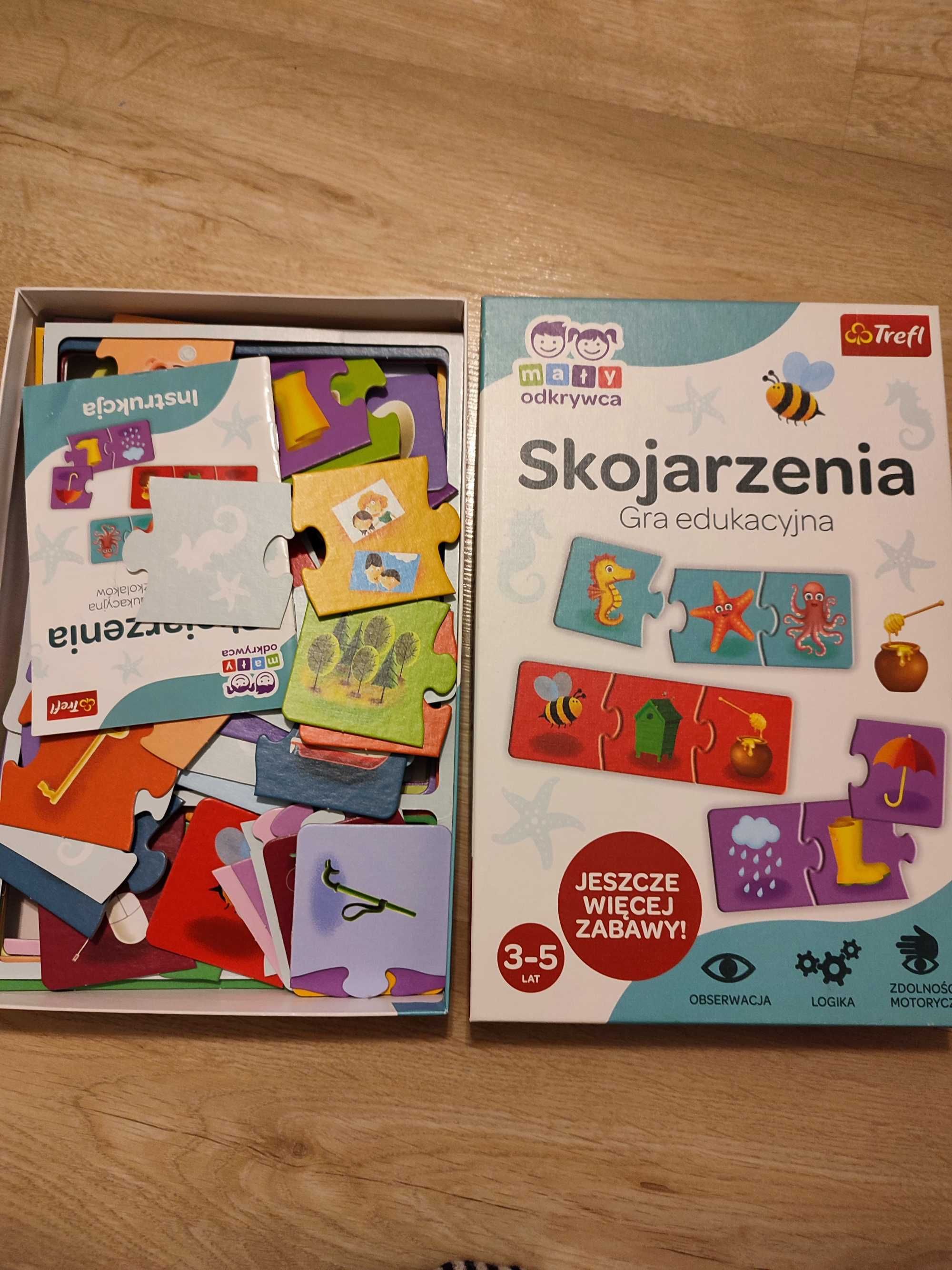 Gry edukacyjne dla dzieci mały odkrywca trefl cena za zestaw okazja