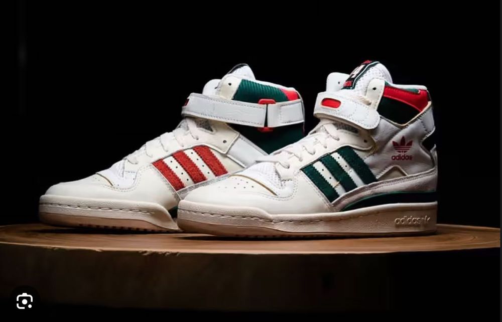 42.5 43 GX9055 NBA Bucks Adidas originals forum 84 high кросівки