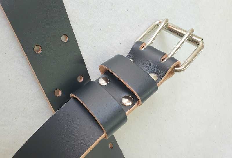 Długi Pas Wojskowy 3XL 155cm Szeregowiec Skóra Licowa Naturalna