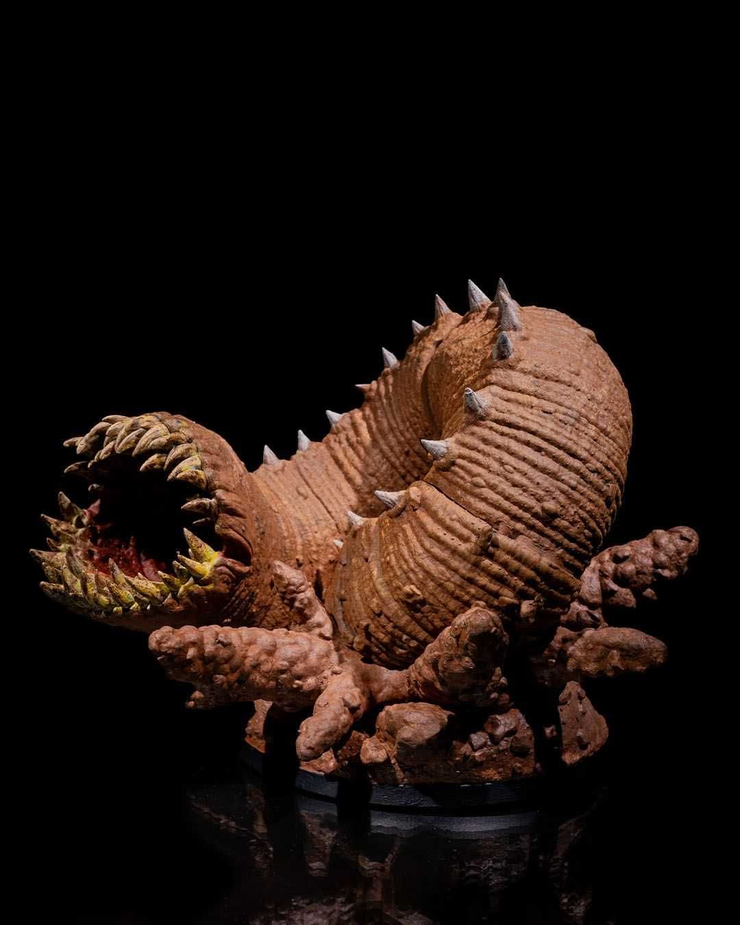 Olbrzymi Robak Piaskowy Figurka 32mm 14K zgodna z DnD RPG Pathfinder
