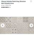 Płytki ścienne velvetia patch Grey Tubądzin 30x60