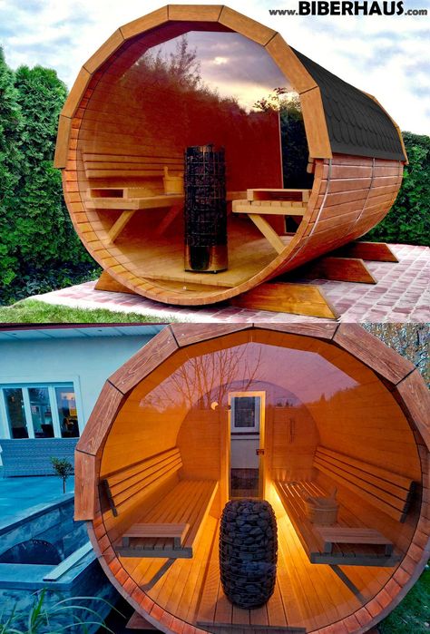 SAUNA Ogrodowa 300 cm + OKNO 100% + GRATIS Beczka 500L + Akcesoria