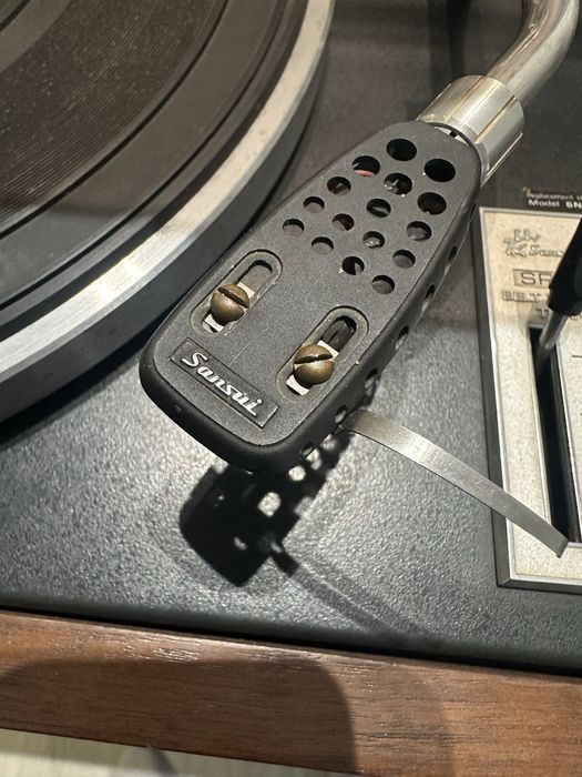 Piękny po pełnym serwisie gramofon Sansui SR-1050C ori headshell
