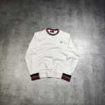 MĘSKA Bluza PREMIUM Biała Małe Logo Fred Perry Casuals Kołnierzyk Haft