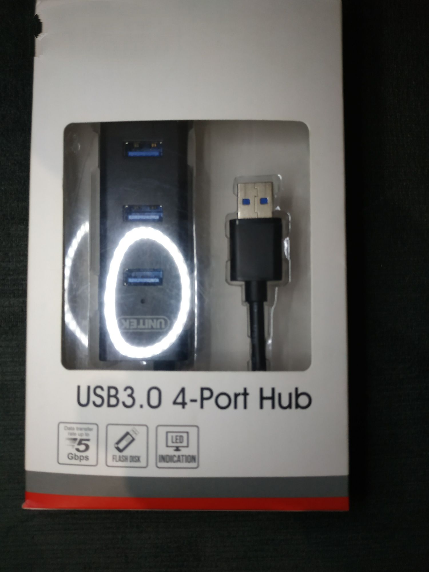 Hub aktywny USB 3.0  4 wejścia zasilanie